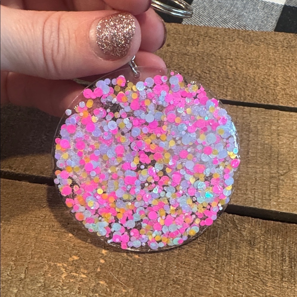 Colorful Keychain with Fun Patterns - Picture 2 of 2